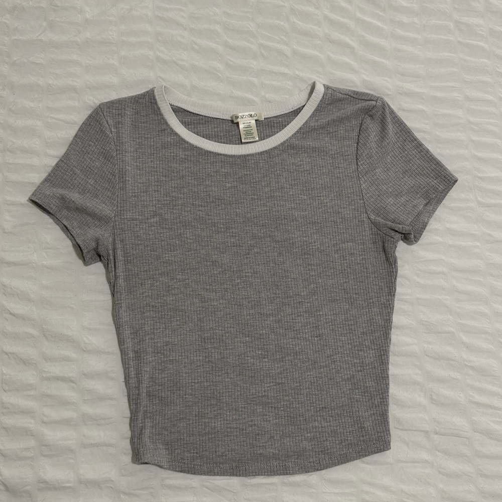 cropped, gray top!! size M